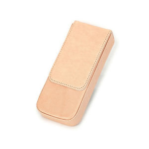 Genuine Leather Pen Case 3 Slots High Quality Handmade Pen Pouch For Business Office School Stationery