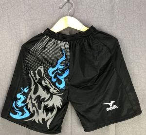 Celana Pendek Kolor Motif Serigala Olahraga Harian Santai Lari Futsal Voli Basket Bulu Tangkis