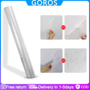 【in Spot】 2MTransparent Wallpaper Protective Film Self-adhesive Static Dining Table Kitchen Anti-kick Stickers Waterproof And Anti-dirty Oil-proof High Temperature Tile Stove Range Hood Cabinet High-end Cupboard Sink Countertops Scrubbing To Protect