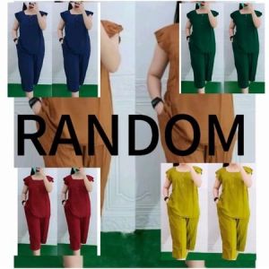 Setelan Bangkok 7/8 oneset Bangkok setelan wanita kekinian