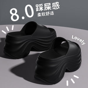 [Free Shipping] WomenS High-Heeled Summer Outdoor Slippers 2026 New Model High-Heeled Thick-Soled Sandals EVA Beach Height-Increasing Slippers