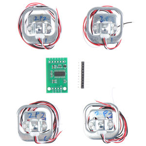 Canhtq เครื่องเซ็นเซอร์น้ำหนักเครื่องชั่งเครื่องชั่งน้ำหนักมนุษย์4ชิ้น50กก. พร้อมเซ็นเซอร์ชั่งน้ำหนักโมดูลโฆษณา HX711ของขวัญคริสต์มาส