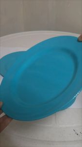 Break-Resistant Melamineware Dinner Plate Cutlery & Bowl Tableware Soup Plate Salad Bowl Solid Teal