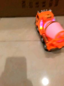 Terbaru Mainan mobil truk molen pengaduk semen bump go berlampu dan bisa jalan maju mundur mainan anak konstruksi