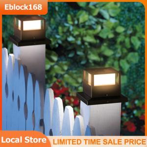 Solar Column Light LED Solar Column Light IP54 Waterproof Pillar Light Post Deck Lamp Patio Fence Gate Lamp Solar Post Light for Pathway Yard Street