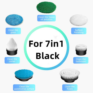Keromee WS-101 Electric Spin Scrubber 3 Adjustable Angles Cordless Cleaning Brush Waterproof Bathroom Floor Scrubber with Multiple Brush Heads Mop Kitchen Cleaner Cleaning Tool