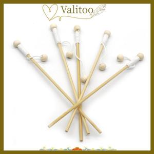 [Valitoo] 5pcs Wooden Magnetism Fishing Rod Toys for Children Early Educational Parent-child Interactive Fishing Rod