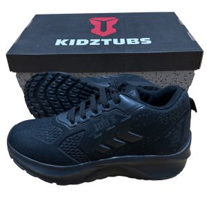 Sepatu Sekolah Anak Laki Laki Perempuan Cewek Cowok Warna Hitam Murah Tali Perekat Rekat Velcro Kecil Tanggung Umur 6-10 Tahun PAUD TK SD SMP SMA Kelas 1 2 3 4 5 6 7 8 9 0 -KIDZTUBS1023211658