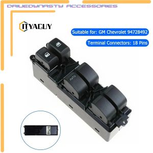 【Get the Perfect Fit】 DriveDynasty 94728492 18 Pins Car Front Left Driving Side Electric Control Master Switch For Chevrolet GMC S10 for Chevrolet Trailblazer / Colorado 2013-2020 Power Window Main Control Switch