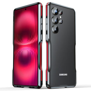 [JLK] Matte Metal Aluminum Frame Bumper Phone Case for Samsung S26 S25 Edge S24 S23 Ultra S22Ultra Shockproof Phone Cover