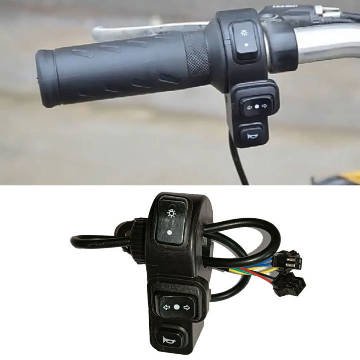 3 In 1 Motorcycle Switch Electric Bike Sco-oter ATV Quad Light Turn ...