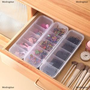 [COD] Modingdue Multifunctional Five Grids Hair Accessories Storage Box Jewelry Organizer For Women Transparent Compartment Desktop Storage Box