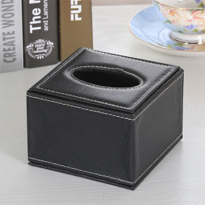 Hộp đựng giấy ăn bọc da cao cấp hình chữ nhật Hộp đựng khăn giấy ăn để bàn sang trọng tiện lợi