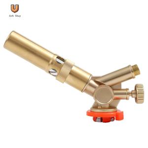 Culinary Torch Brass with Adjustable Flame Kitchen Cooking Torch Blow Torch for Creme Brulee BBQ Baking [Ueb Shop]