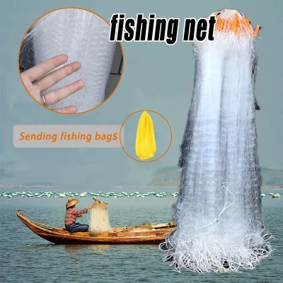 Fishing Net 1Layer 3 Layer Single Wire Gill Net with Floating Ball Adhesive Net Sinking Net Nylon Wire Fishing Net
