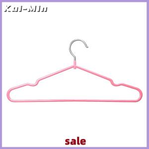 Kui-Min Hot Quần áo móc treo móc với rãnh cho phát sóng trẻ em dành cho người lớn kim loại đơn giản dày Non-Slip Dip nhựa Áo móc màu xanh lá cây