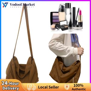 Practical Canvas Crossbody Bag for Women Large Soft Handbag with Multiple Storage Options for Commuting