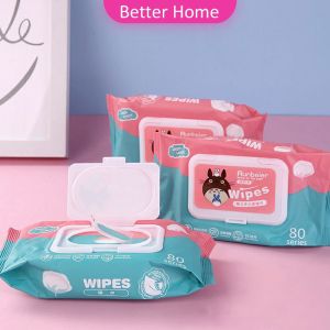 Better ทิชชู่เปียกทำความสะอาด ทิชชู่เปียก กระดาษทิชชู่เปียก ทิชชูเปียก 80 แผ่น Baby hand and mouth wipes