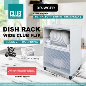 RAK PIRING PLASTIK NAIBA MINI DISH RACK SUSUN 3 / TEMPAT PENYIMPANAN MAKANAN SERBAGUNA [NAIBOX]