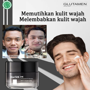 Mens Face Whitening Cream 50gr Krim Pria Mengencangkan Kulit Memperbaiki Kulit Kering - Anti Kerut Penuaan Dini Kolagen Krim