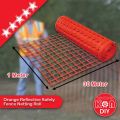 1M X 30 METER WARNING BARRIER FENCE ORANGE NETTINGREFLECTIVE SAFETY NETTING FENCING BARRIER ROLL REFLECTIVE PLASTIC SAFETY CONSTRUCTION NETTING BARRIER PLASTIC ORANGE MESH FENCE NET. 