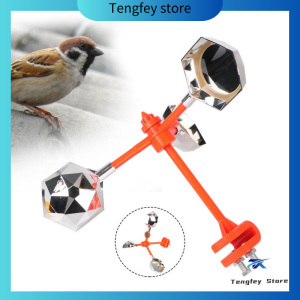 Bird repellent ultrasonic solar control rotating reflection bird repellent for garden and vegetable field protection