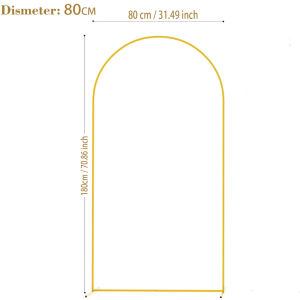 KAWA Golden Metal Arch Backdrop Stand Wedding Arch Background Rack Wedding Party Floral Arch Balloon Decoration Stand