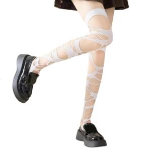 Của phụ nữ rách cao tới đùi vớ tất lưới không thường xuyên đau khổ vớ trên đầu gối cho đồ mặc đi Câu lạc bộ dự tiệc