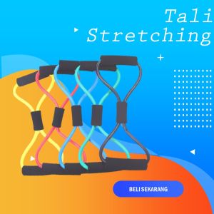 Tali Stretching Elastis: Alat Fitness Yoga Resistance Bands Gym Olahraga di Rumah