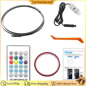 [Ueb Flagship Mall]110cm RGB Center Console Lighting 64 Color Dashboard Decorative Lights USB Atmosphere Light Strip