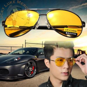 Kacamata Motor Clear View Night Vision Glasses Driving Motorcycle & Mobil