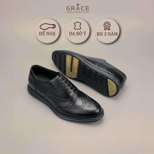 Giày Thể Thao Siêu Nhẹ BIG SIZE ( 38 - 45 ) Grace Saigon GRAVITY 1903 SS2 Màu Đen