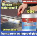 1000g with brushGooti Super Glue for roofs, swimming pools, fish ponds, exterior walls white/black/blue Polyurethane Coating Waterproofing For Fish Pond Roof Leak water proof Sealant Repair Waterproof Paint. 