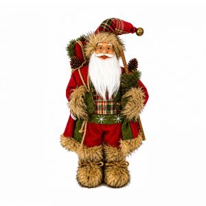 JOMEY 12 inch Búp bê ông già Noel Sáng tạo Dễ thương Đồ trang trí Giáng sinh Đồ trang trí bàn làm việc Phim hoạt hình Búp bê ông già Noel đứng Đồ trang trí nhà cửa dịp Giáng sinh