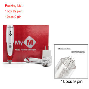 Rechargeable Dr Pen Derma Pen Wireless Microneedl-ing Pen with 12 Pcs Cartridge MicroNeed-ls Pen Skin Care Tools Exfoliate Shrink Pores