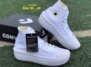 รองเท้าผ้าใบ Conves Chuck Taylor All Star Move Ox Long(36-40EU) มี 2 สี ข้อยาว รองเท้าผ้าใบผู้หญิง เพิ่มความสูง 5 cm G25A005