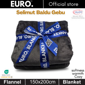 EURO BLANKET 150x200cm Softness Warmth Cozy Fleece Blanket Queen Size Individual Packing