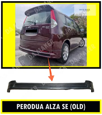 【Ready Stock】PERODUA ALZA SE 1 ALZA OLD ALZA LAMA 08-13 REAR SKIRT (MATERIAL PUR) GETAH 2008 2009 2010 2011 2012 2013