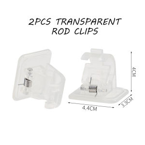 Multipurpose Rod Extender 50-120 cm Hanging Holder Clips Bracket Adjustable For Shower Curtain Kitchen Bath Towel Bathroom Wardrobe Drying Laundry Tools Hanger Rack Bantang Langsir