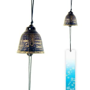 RANZH Cast Iron Wind Chimes Vintage Creative Landscape Bell Japanese Style Simple Ornaments Bell Outdoor