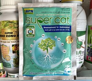 SUPER CAT gói 50gram Công ty AN PHÁT NÔNG Hợp chất điều hòa sinh trưởng Biến lá vàng thành xanh