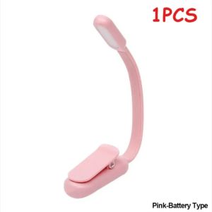 3 Brightness Adjustable Clip-On LED Book Lamp USB Rechargeable Portable Reading Light for Study Travel Bedroom Nightlight2026