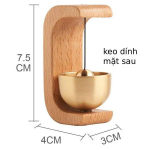 Chuông cửa gỗ nam châm treo cửa – Trang trí cửa ra vào phong cách Dopamine mới nhất 2025