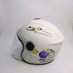 Helmet Budak Kids Helmet Motorcycle Children Security Motorcycle Helmets for Kids Cartoon Half Face Cartoon Helmet Topi Keledar 儿童头盔