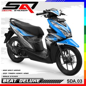 Decal Sticker Custoom Full Body BEAT DELUXE 2020-2023 Decal Stiker Variasi Motor BEAT DELUXE SDA.03