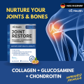 Oz Health Collagen Joint Restore (Bone & Joint Booster) 30 Sachets | 100% Natural Joint Supplement. 