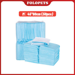 FOLOPETS 100pcs Underpad Alas Perlak Training Pad Pup Pee Hewan Anjing Kucing Kandang