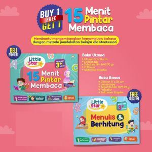 Family Promo Little Star 15 Menit Pintar Membaca Buy 1 Get Free 1 / Buku Anak Bimbingan Belajar Membaca / Buku Anak Laki Laki / Buku Anak Perempuan