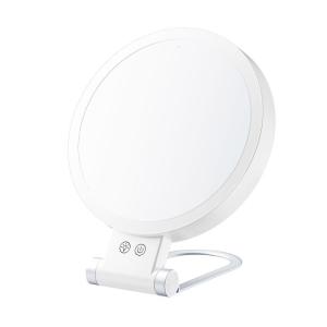 Gương hai mặt với mặt phóng đại và chiếu sáng đèn LED mờ di động có thể sạc lại gương trang điểm cho du lịch