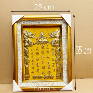 [ Nhiều màu ] Bài vị thờ Thần Tài Thổ Địa mạ vàng